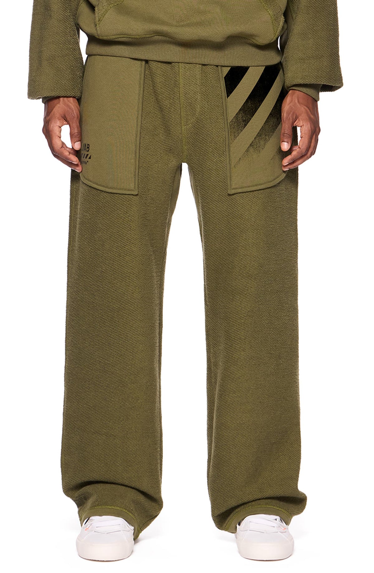 Off-White Reverse Open Hem Pant - Winter Moss