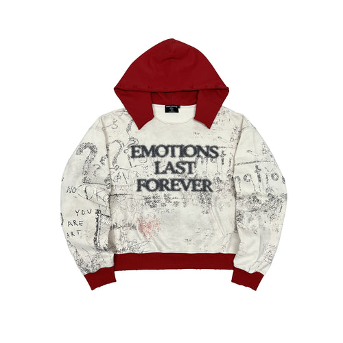 Mixed Emotions Red Last Forever Hoodie front