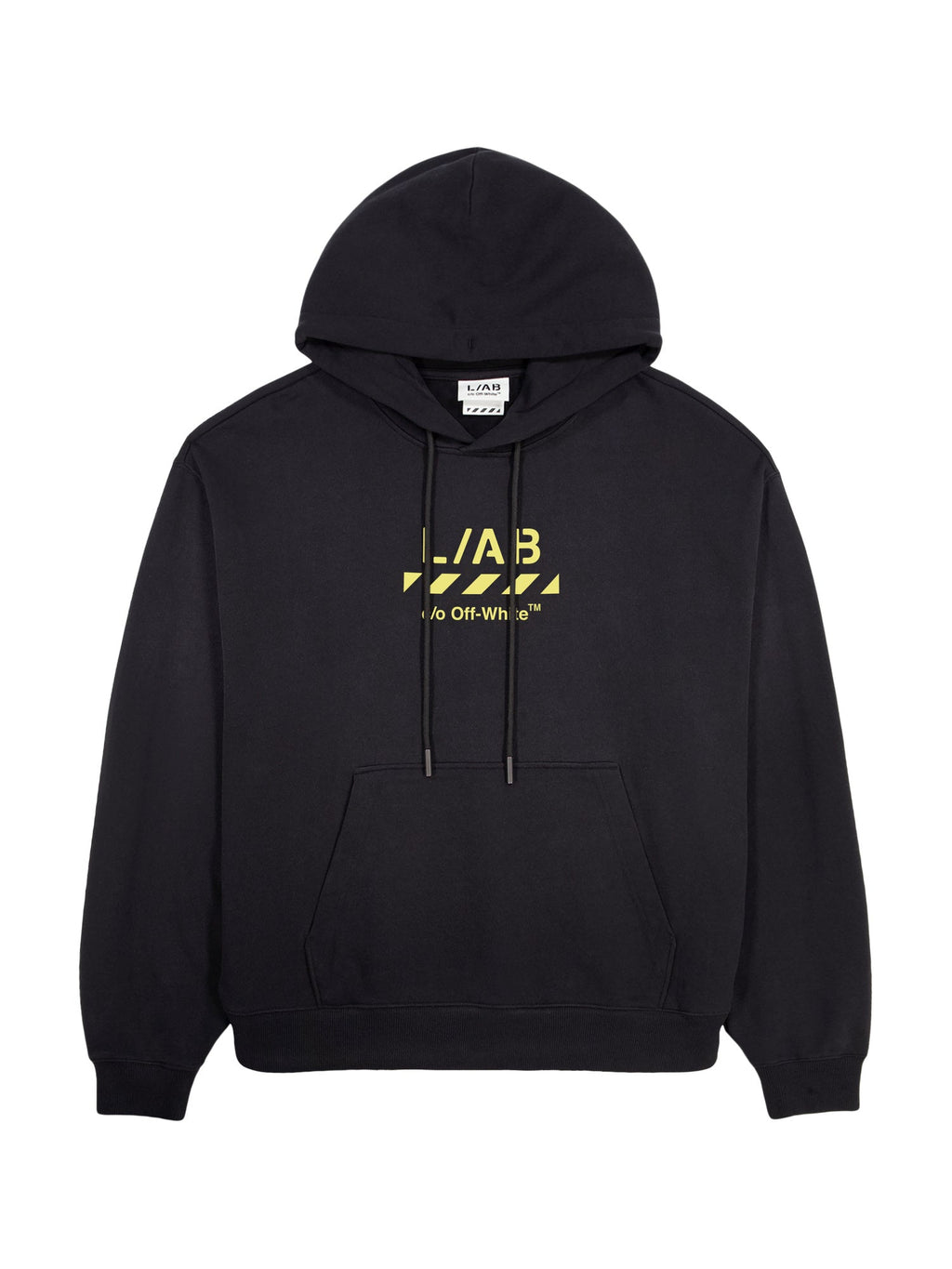 Off-White Diag Garment Wash Hoodie - Black