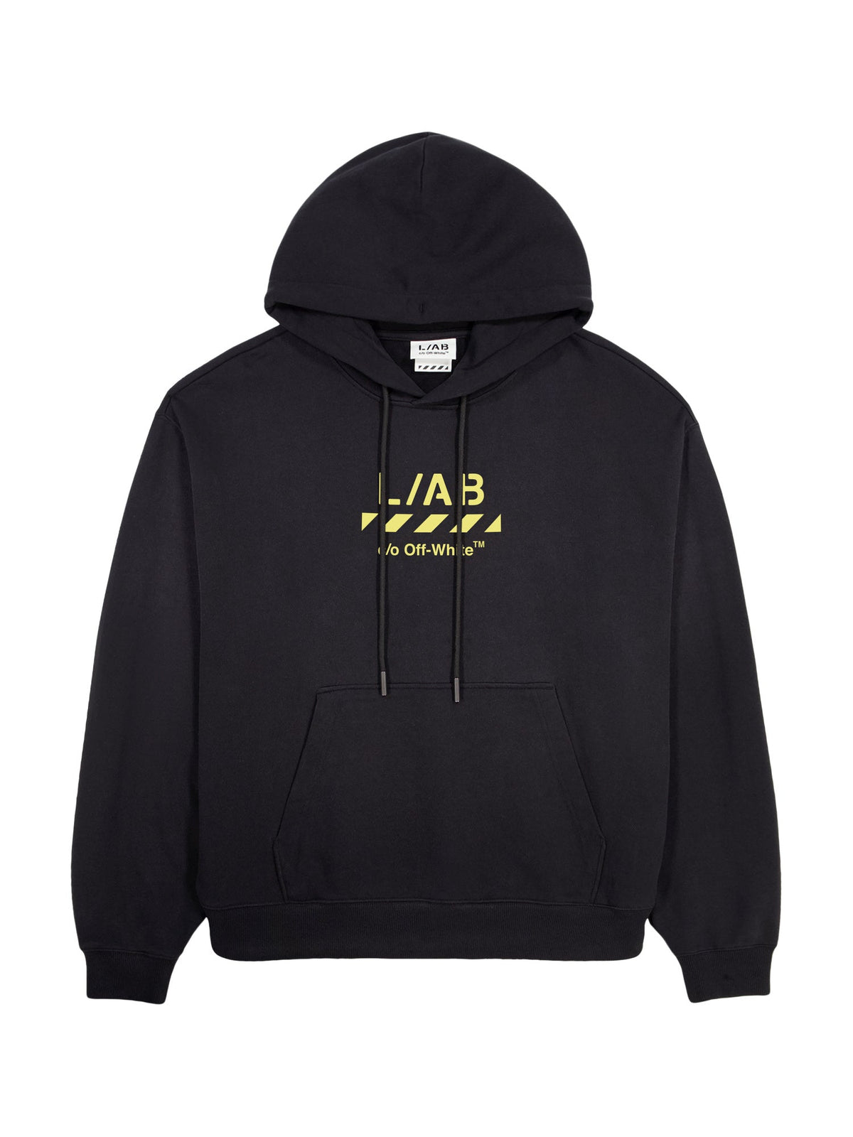 Off-White Diag Garment Wash Hoodie - Black