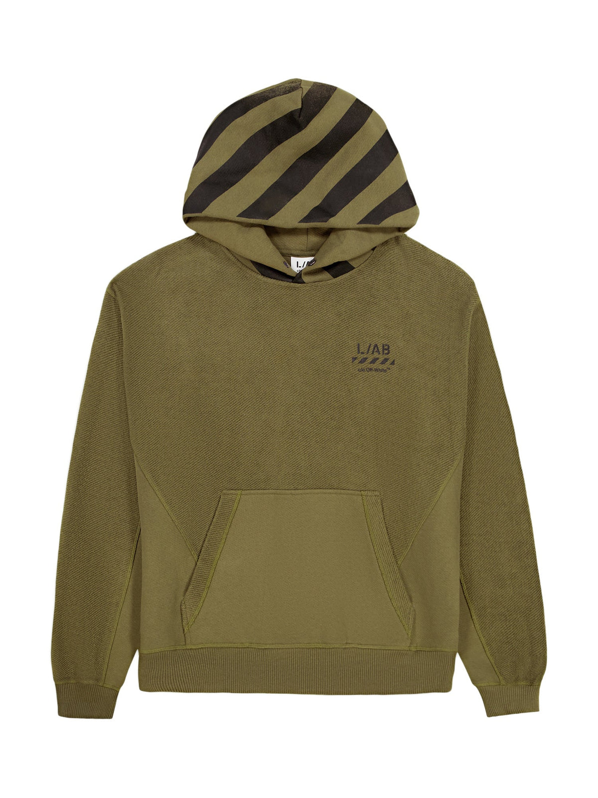 Off-White Reverse Hoodie - Winter Moss