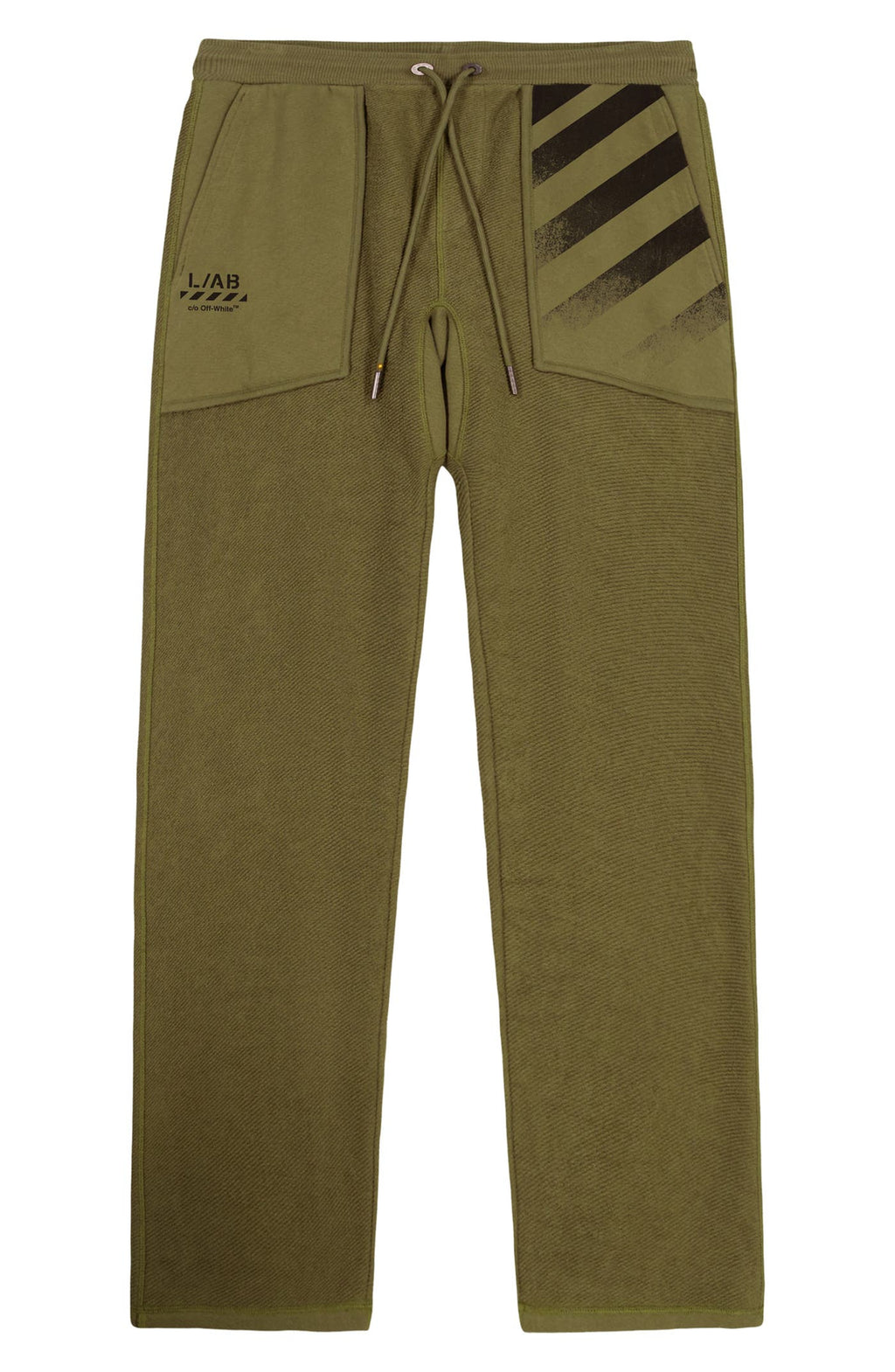 Off-White Reverse Open Hem Pant - Winter Moss