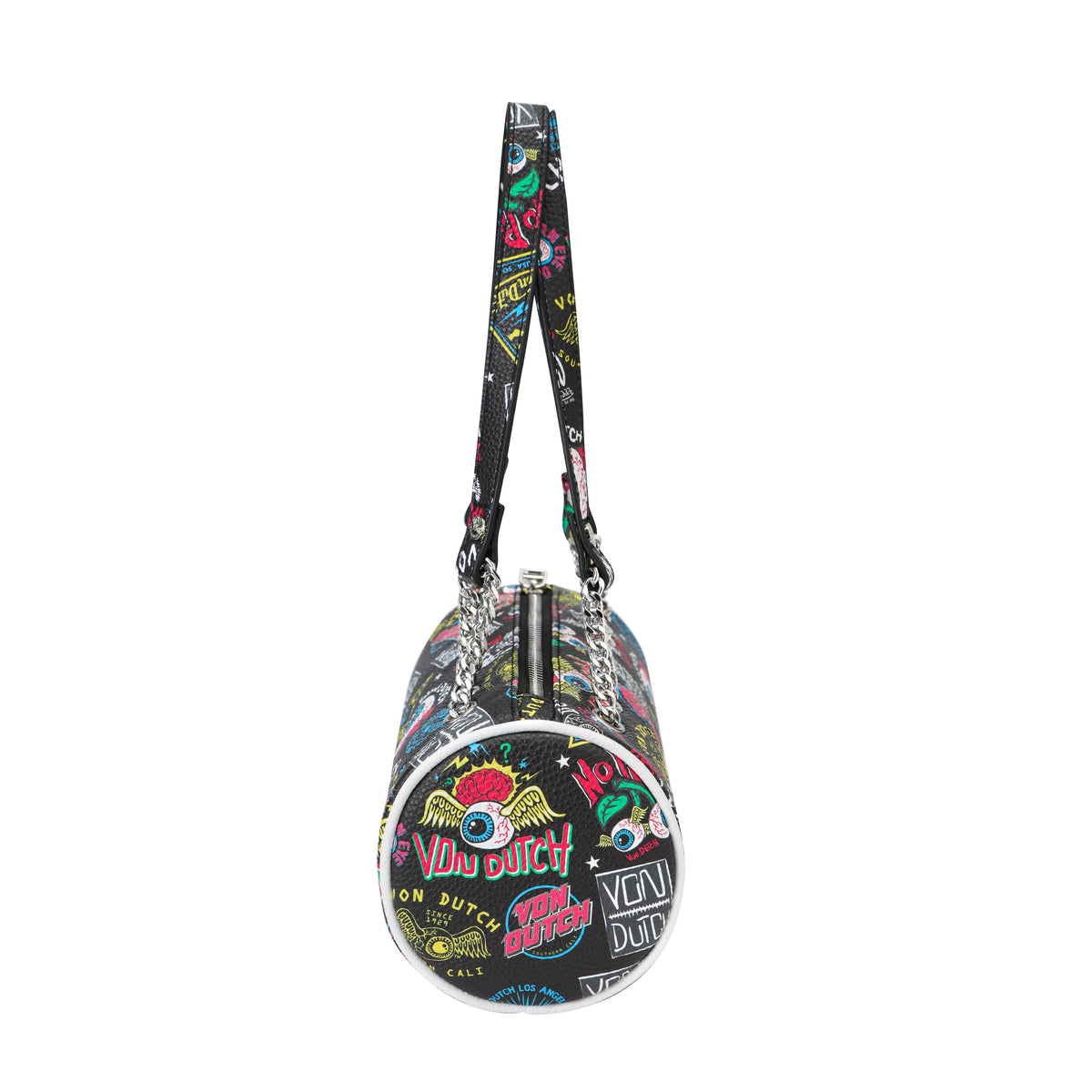 Von Dutch Black Jax Barrel Bag