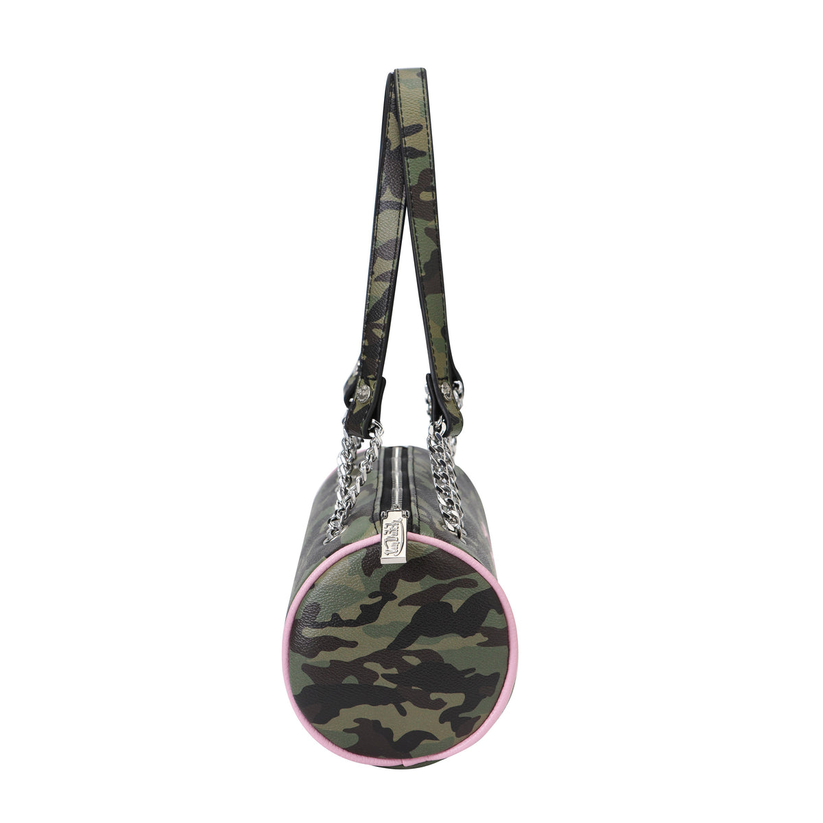 Von Dutch Pink Camo Barrel Bag