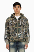 Smoke Rise Trouble In Peace Zip Hoodie - Strata Camo