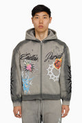 Smoke Rise Endless Pursuit Studded Hoodie - December Sky