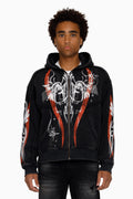 Smoke Rise Airbrush Momentum Hoodie - Black