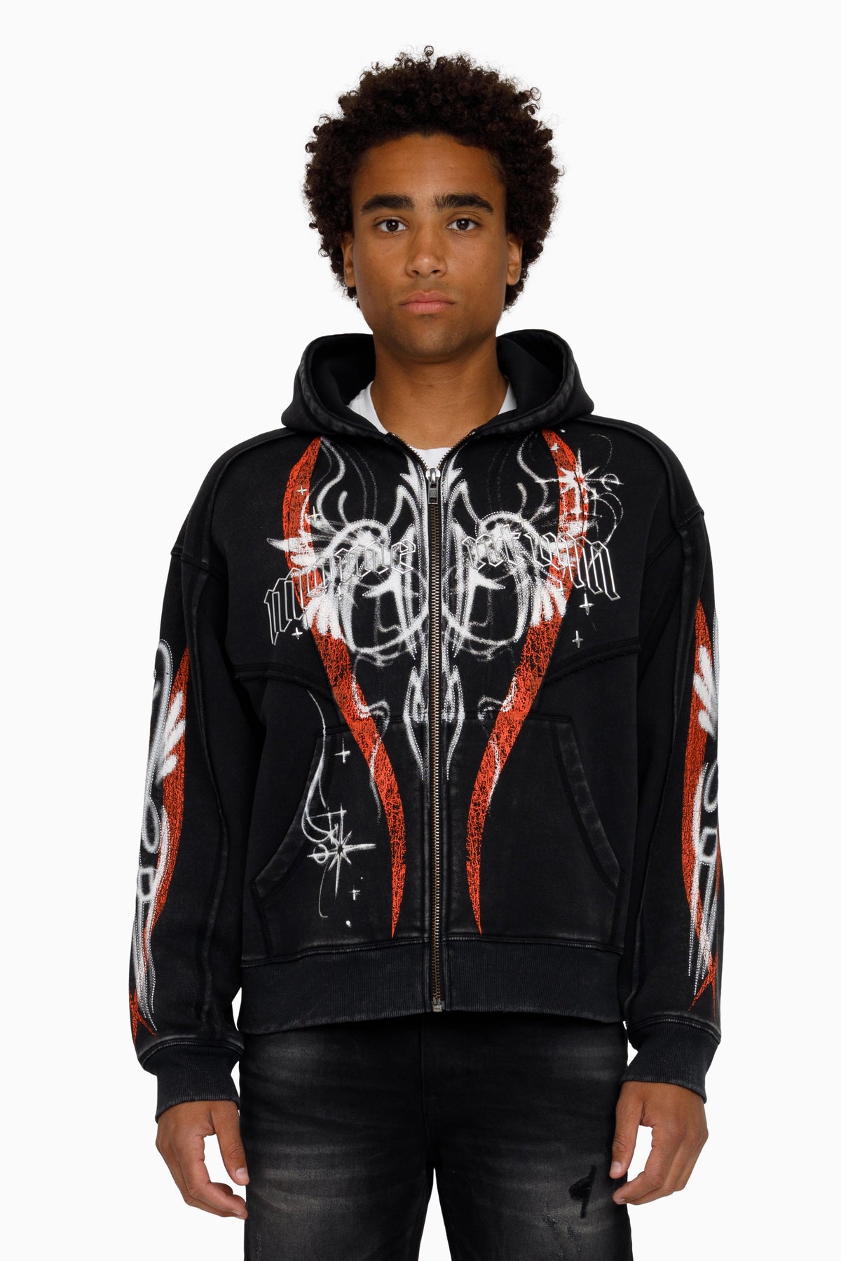 Smoke Rise Airbrush Momentum Hoodie - Black