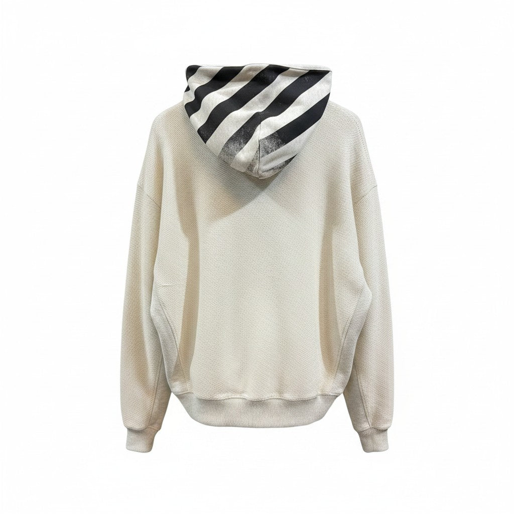 Off-White Reverse Hoodie - Oatmeal Heather