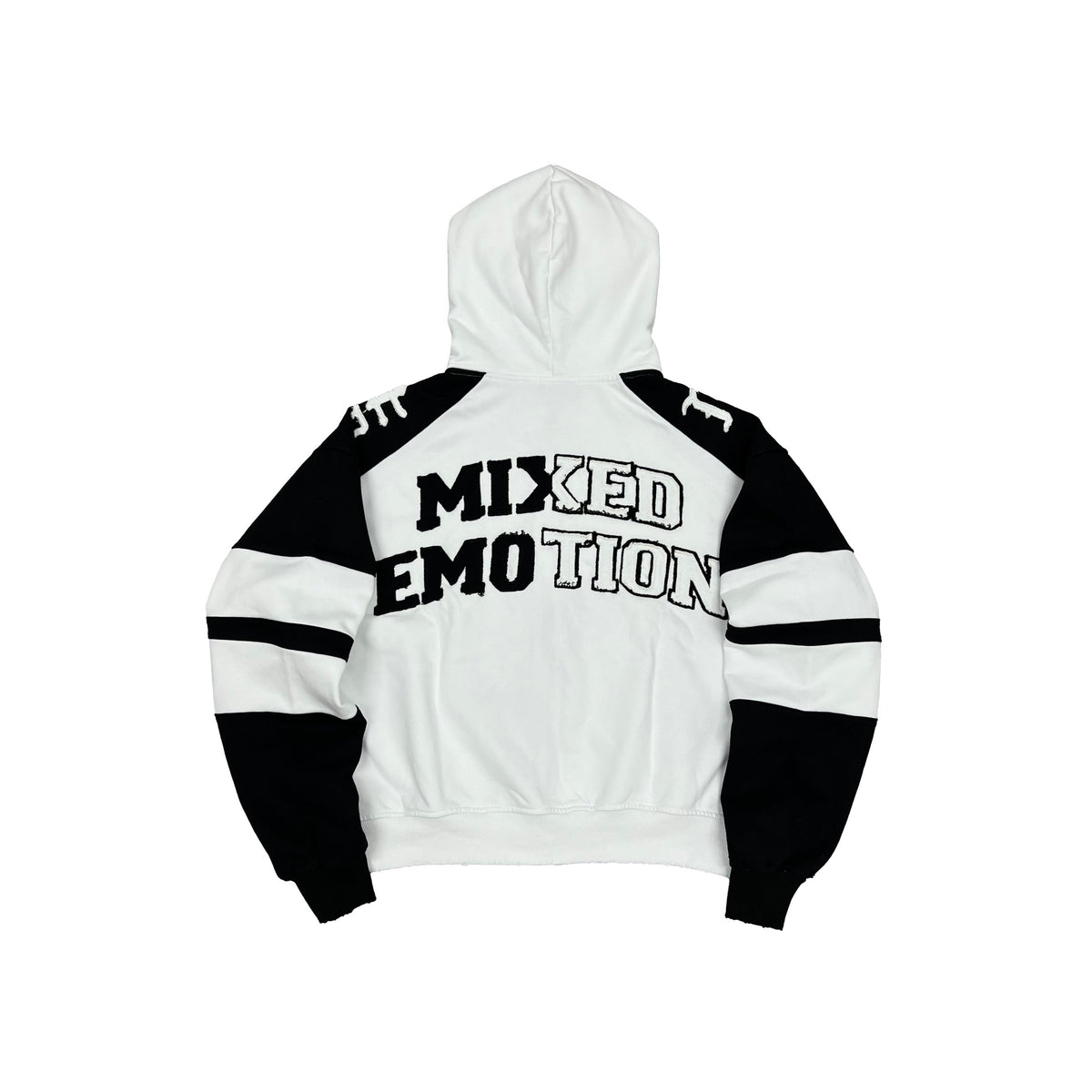 Mixed Emotions Varsity Hoodie back