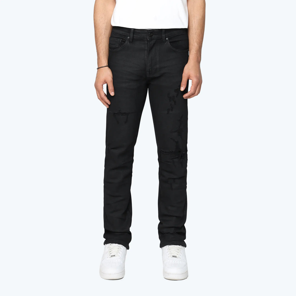 Smoke Rise Heavy Whisker Effect Jeans