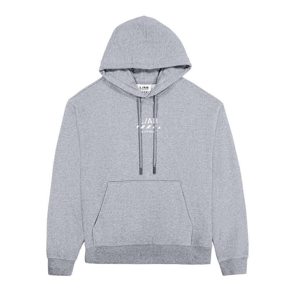 Off-White Diag Hoodie - Heather Grey