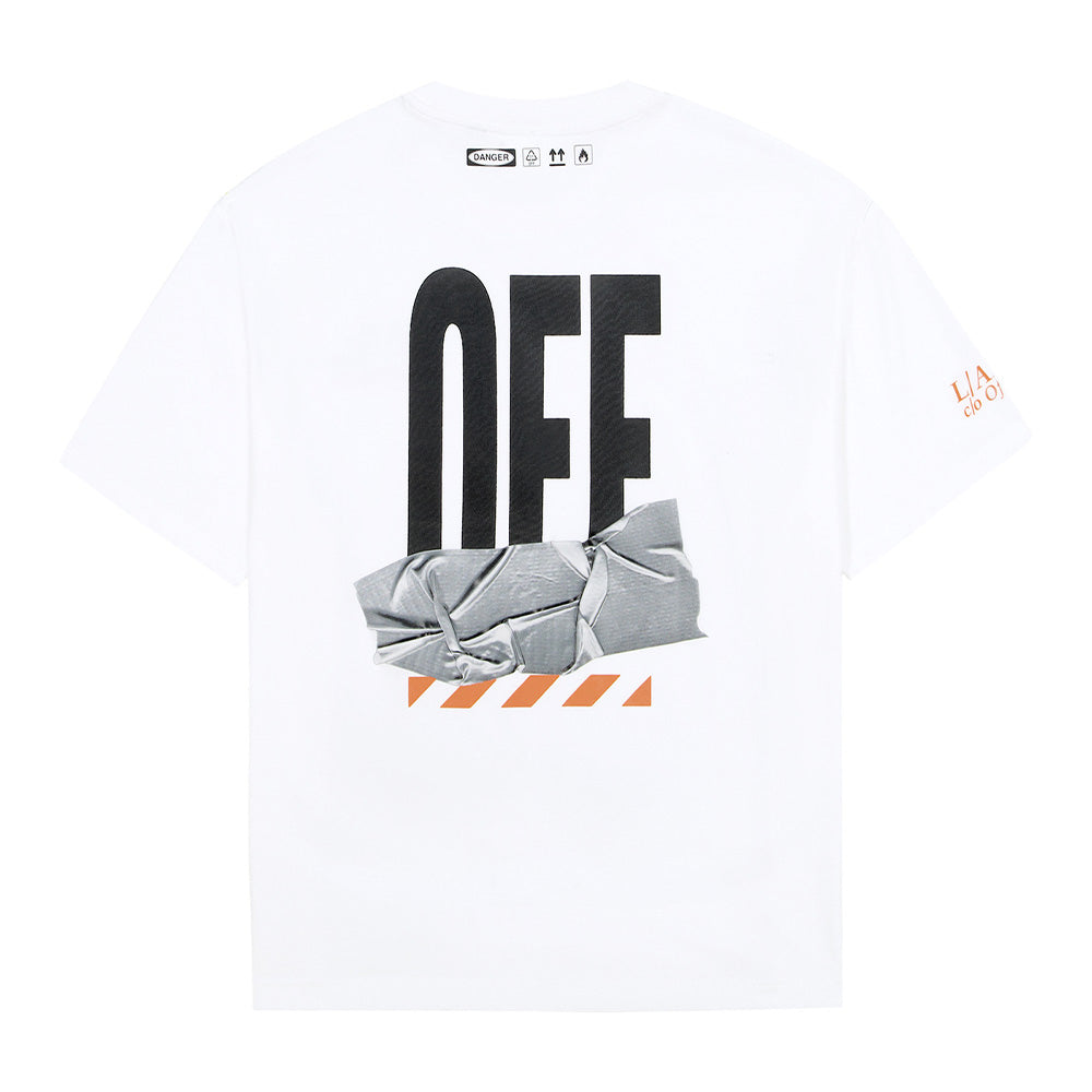Off-White Off Active Duct Tape S/S Tee - White