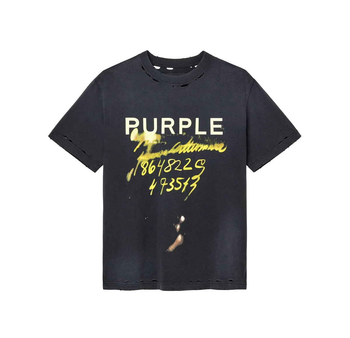 Purple HWT Jersey SS Tee Black graphic