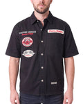 Preme Motorcycles Custom Garage woven shirt front