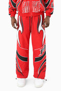 Smoke Rise Power Windbreaker Pant - True Red