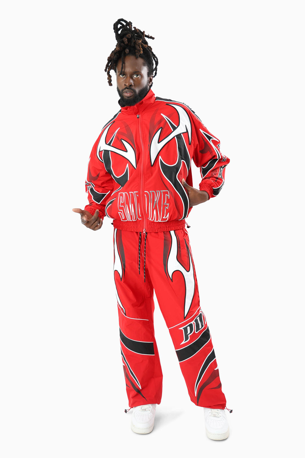 Smoke Rise Power Windbreaker Pant - True Red