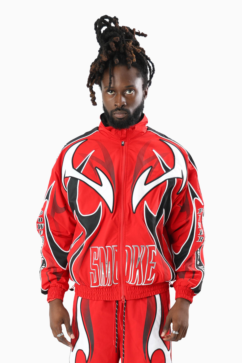 Smoke Rise Power Windbreaker Jacket - True Red