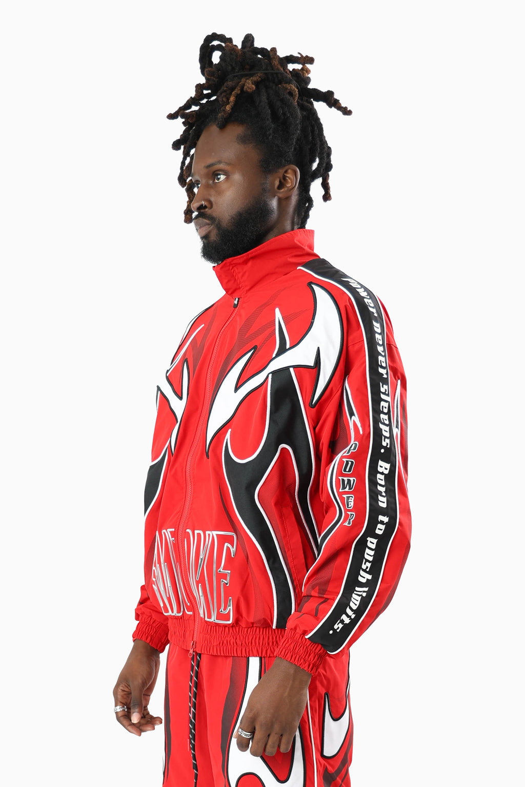 Smoke Rise Power Windbreaker Jacket - True Red
