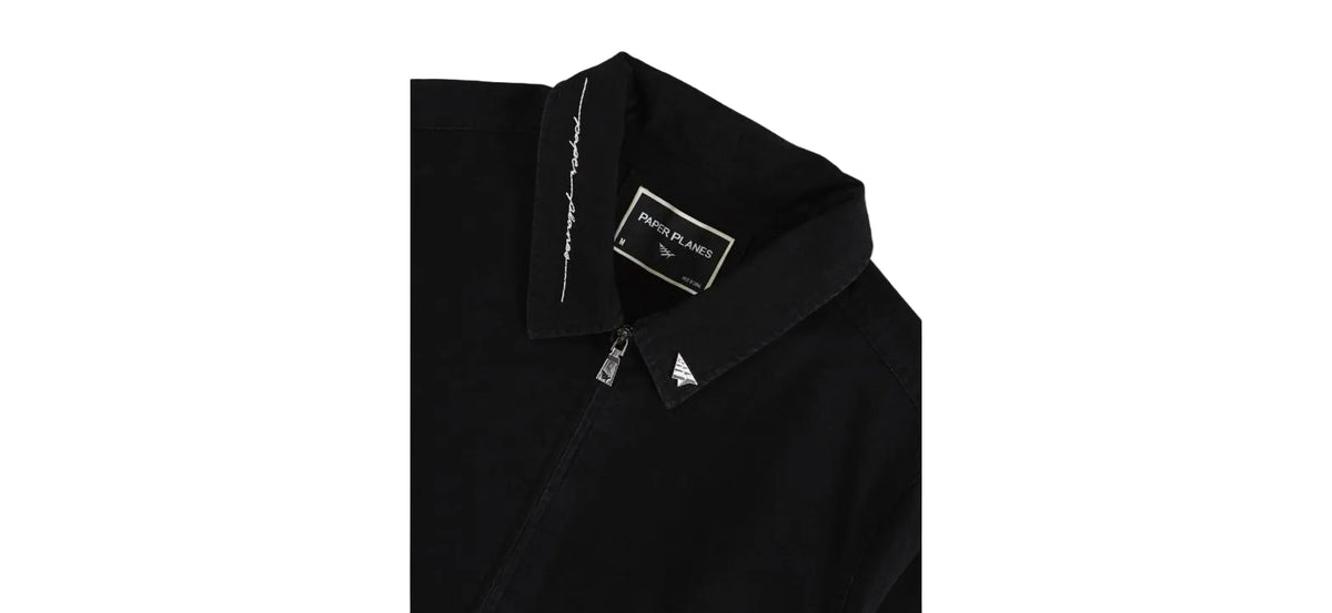 Paper Planes Script Canvas Jacket