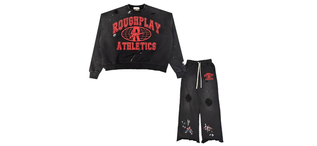 RoughPlay Black/Red Crew Neck Set