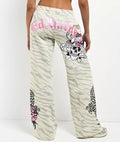 Ed Hardy LKS Zebra Skull Sweatpant
