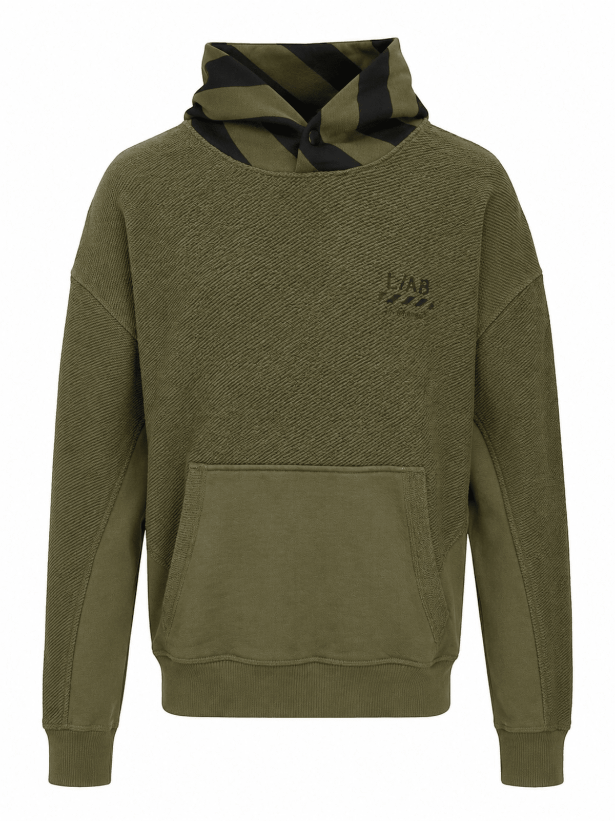 Off-White Reverse Hoodie - Winter Moss