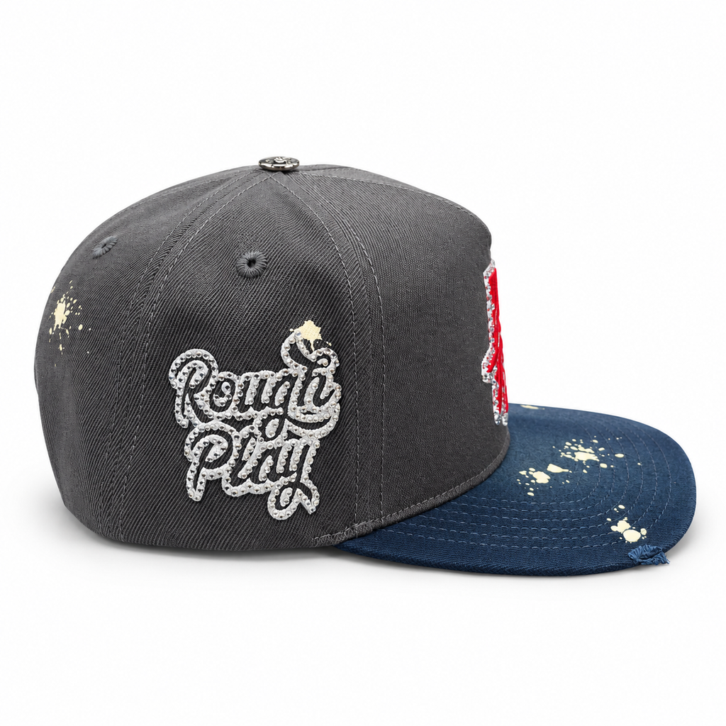 RoughPlay Vintage Snapback - Grey/Navy
