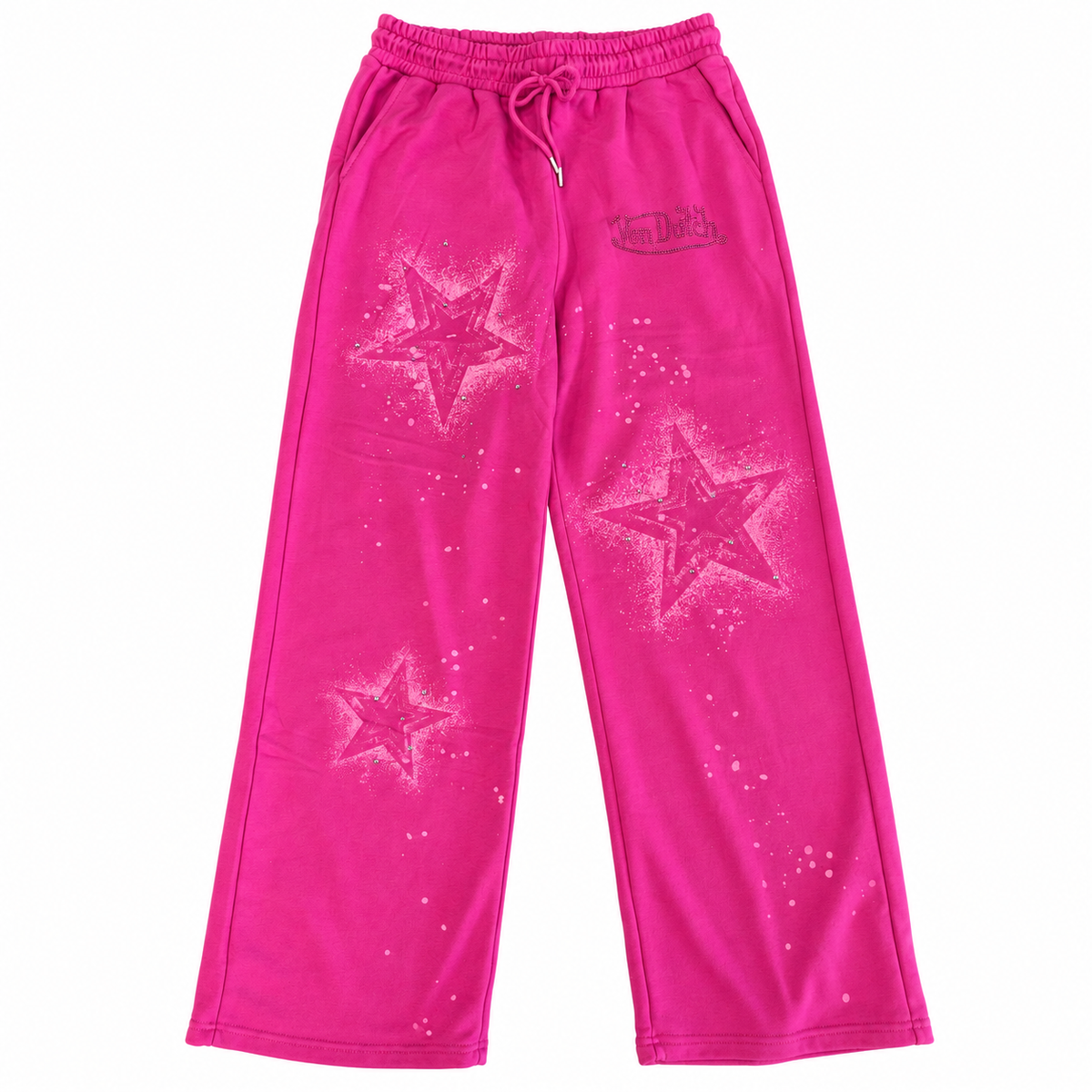 Von Dutch Ldy Washed Stars Wide leg Jogger