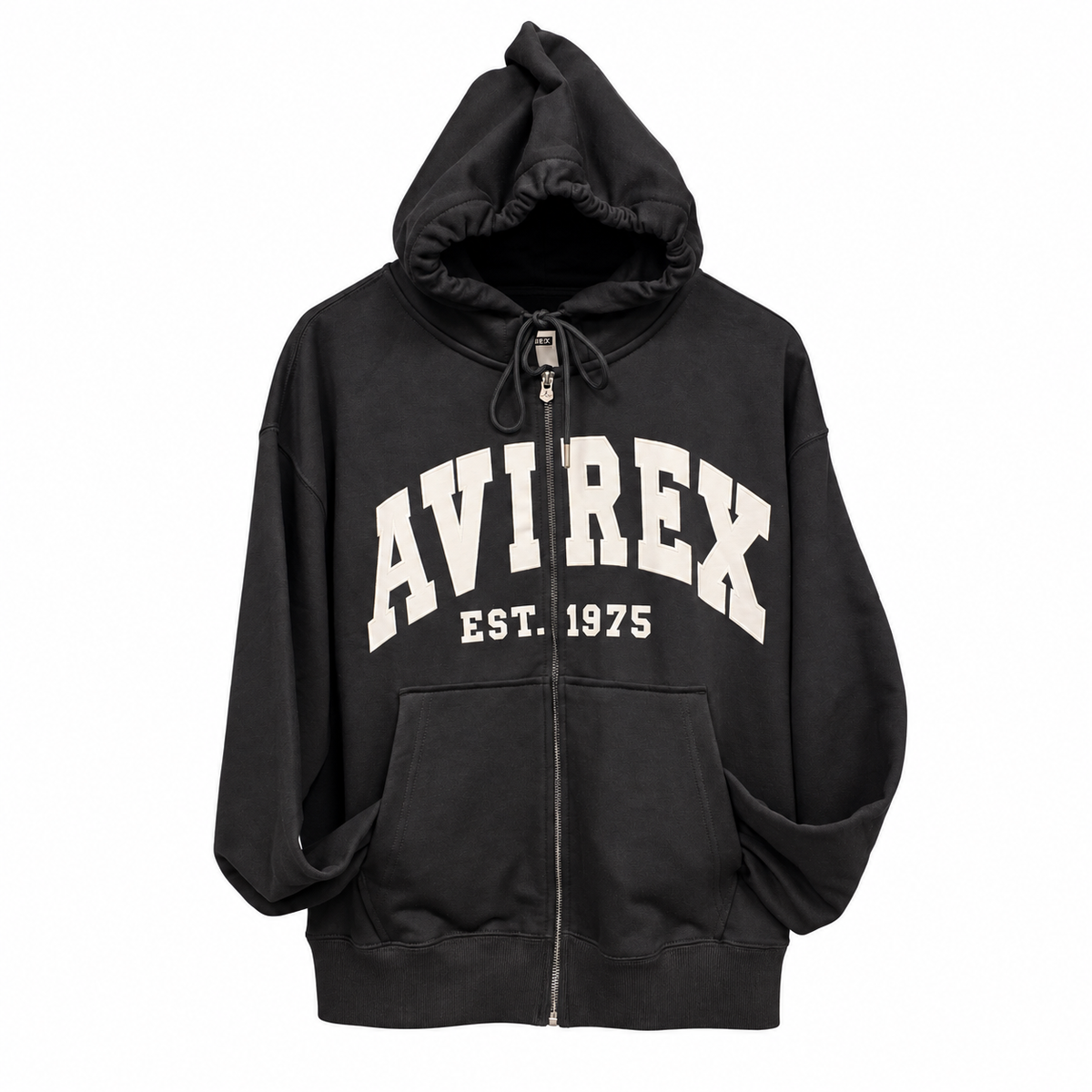 Avirex Varsity Logo French Terry Zip Up Hoodie