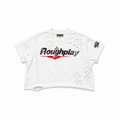 RoughPlay White/Red Female T-Shirt