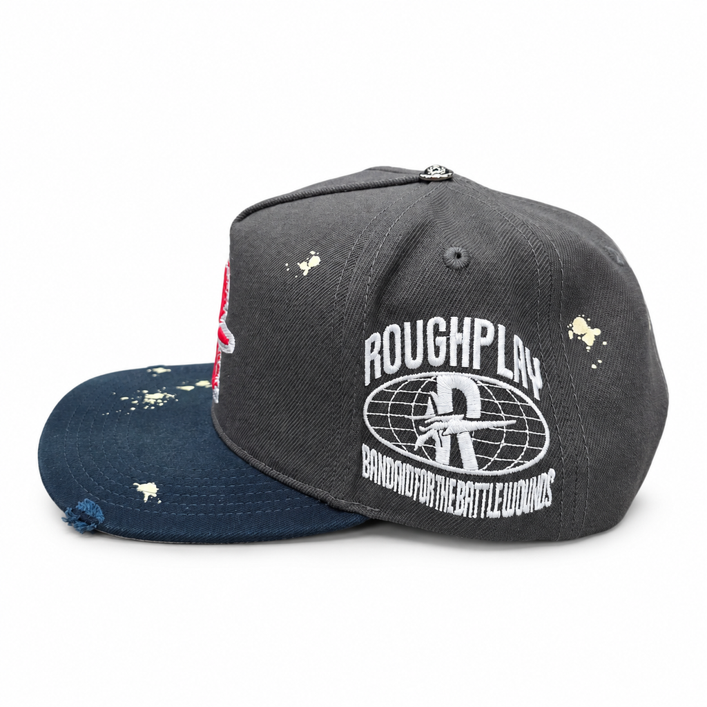 RoughPlay Vintage Snapback - Grey/Navy