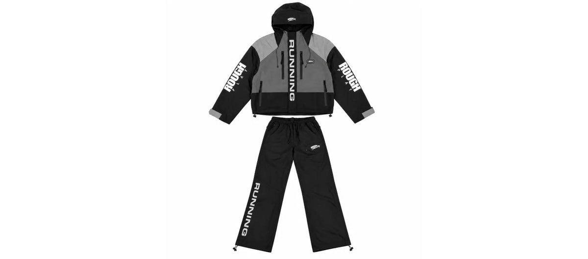 RoughPlay Water Resistance Tracksuit - Black