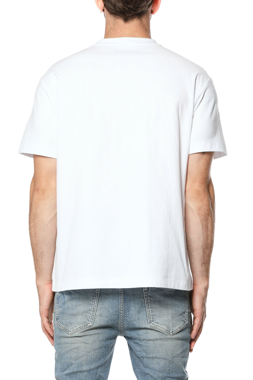 Purple Textured Jersey SS Tee White detail
